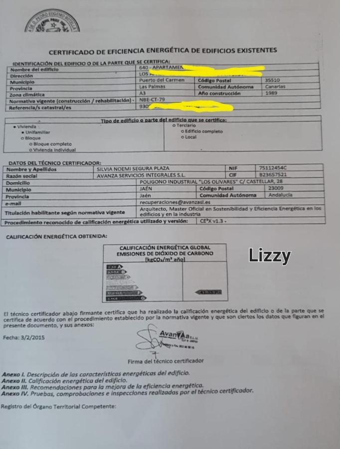 Vivienda Vacacional Lizzy Пуерто-дель-Кармен Екстер'єр фото